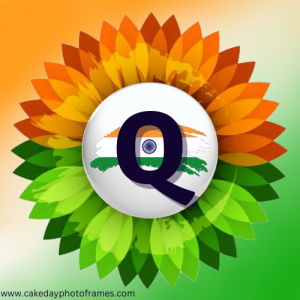 Q name alphabet Indian flag profile picture whatsapp Dp